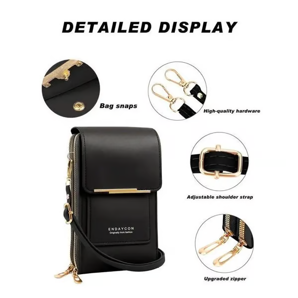 ⏰ Women's Touch Screen Messenger Bag  Smart Phone Charging, Anti-Theft & Water-Resistant ✨