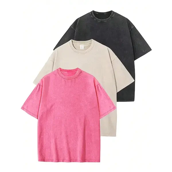 Men‘s Oversized Heavyweight T-Shirt – Acid Wash Vintage Style---Buy 4 Get Extra 40% Off & Free Shipping