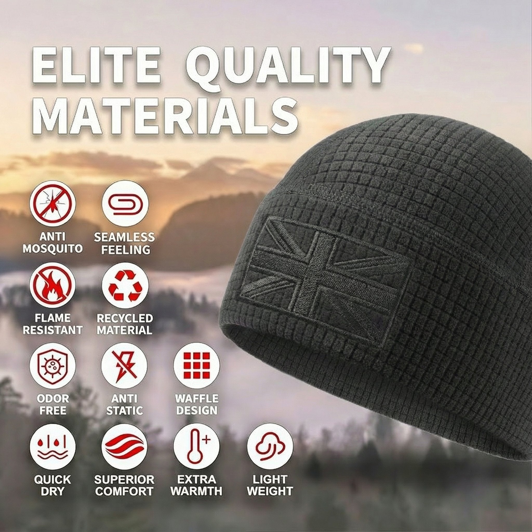 Elite Tactical Fleece Hat - Your All-Weather British Guardian---🔥Free delivery when you buy 2 or more