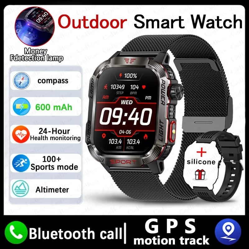 Military Outdoor Sports Smart Watch for Android & IOS