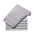 Men's Daily Straight-Fit Trousers: Soft Cotton-Blend Comfort Pants for Business & Leisure