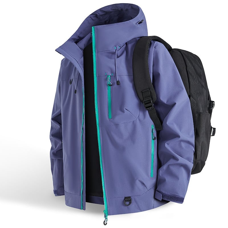 Lightweight 3-Season Waterproof Jacket – Breathable, Windproof Shell for Spring, Summer & Fall Outdoor Adventures
