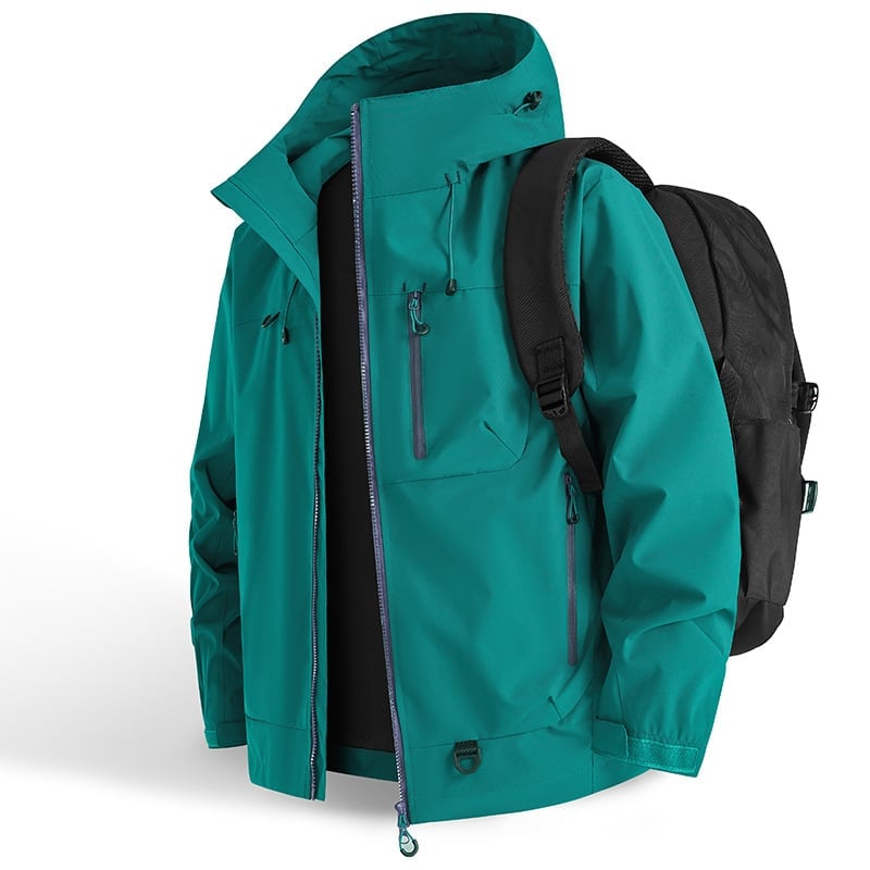 Lightweight 3-Season Waterproof Jacket – Breathable, Windproof Shell for Spring, Summer & Fall Outdoor Adventures