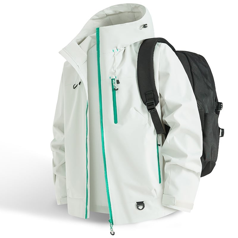 Lightweight 3-Season Waterproof Jacket – Breathable, Windproof Shell for Spring, Summer & Fall Outdoor Adventures