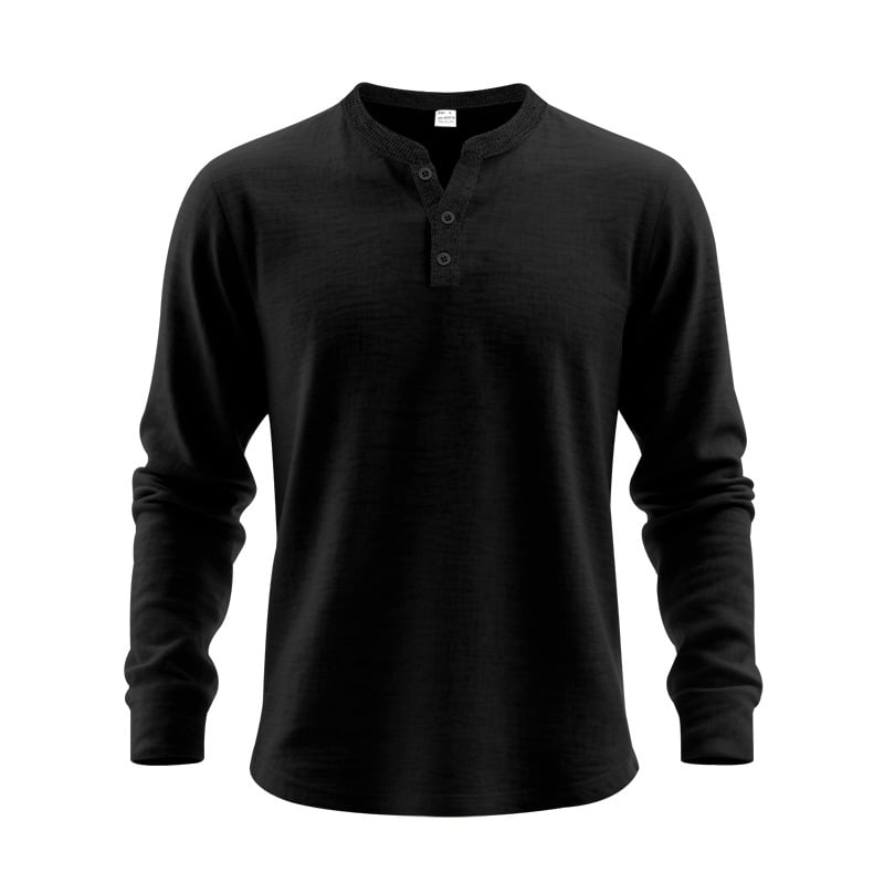 🔥LAST DAY 50% OFF---3-Season Waffle Henley | Stretchy, Breathable & Lightweight – The Perfect Spring-to-Summer Layer
