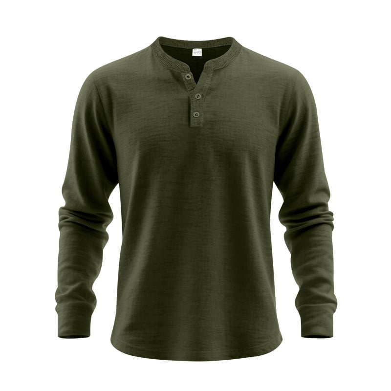 🔥LAST DAY 50% OFF---3-Season Waffle Henley | Stretchy, Breathable & Lightweight – The Perfect Spring-to-Summer Layer