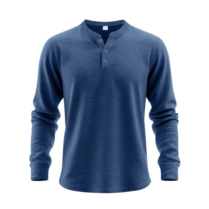 🔥LAST DAY 50% OFF---3-Season Waffle Henley | Stretchy, Breathable & Lightweight – The Perfect Spring-to-Summer Layer