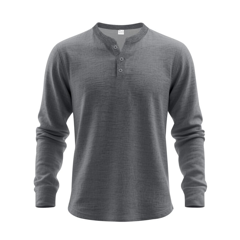 🔥LAST DAY 50% OFF---3-Season Waffle Henley | Stretchy, Breathable & Lightweight – The Perfect Spring-to-Summer Layer