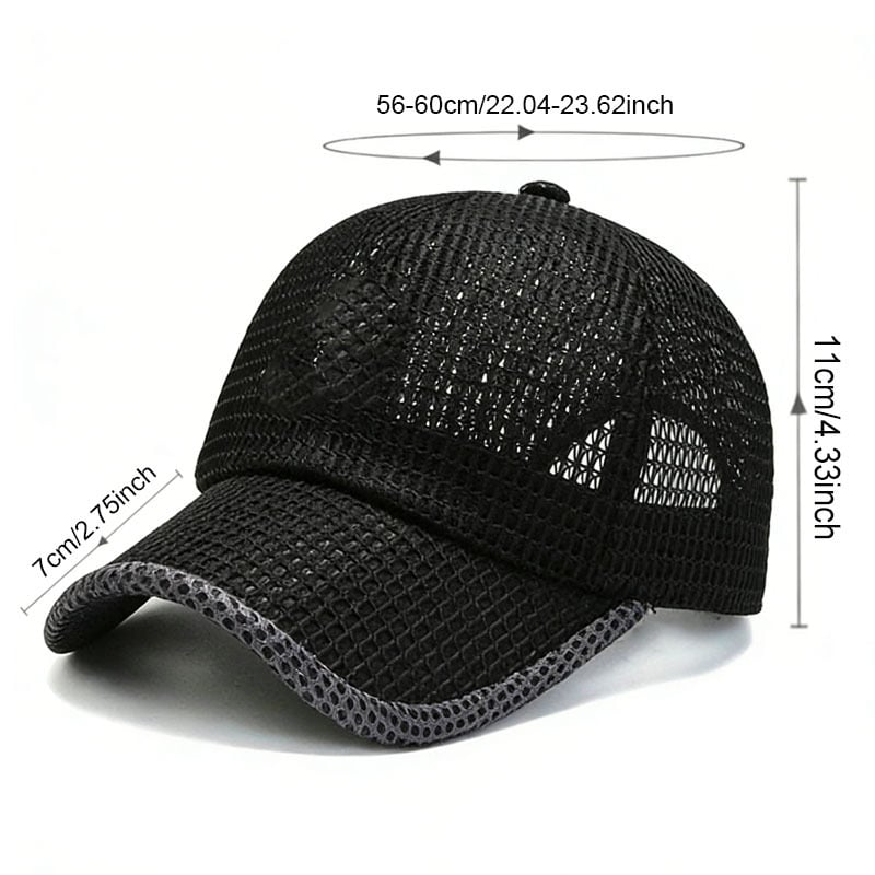 Ultralight Performance Mesh Cap | Quick-Dry Cooling Baseball Hat for Daily Motion