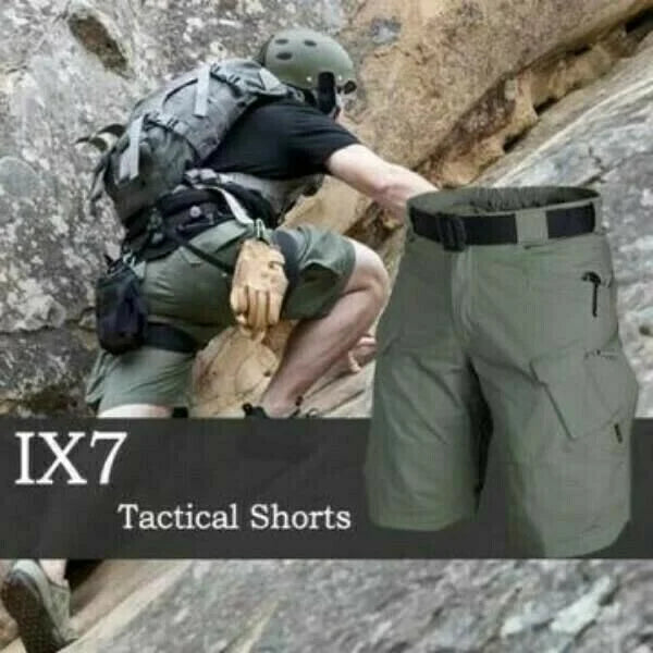 Men's Tactical Cargo Shorts, Solid Color, Multi-Pocket, Suitable for Outdoor Hiking, Summer Shorts Without Belt---BUY 2 GET 10% OFF & Free Shipping