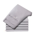 Men's Daily Straight-Fit Trousers: Soft Cotton-Blend Comfort Pants for Business & Leisure