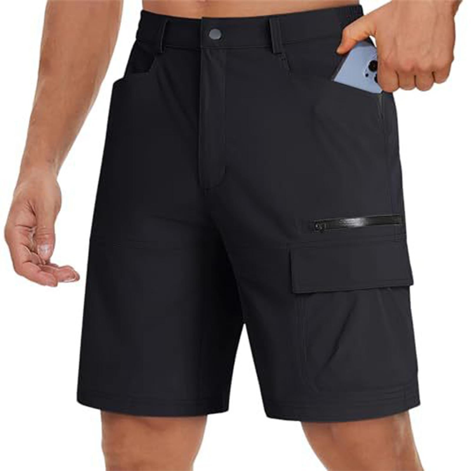 Men‘s Hiking Cargo Shorts | Quick Dry Lightweight Waterproof | 5 Pockets for Outdoor Work & Golf