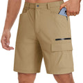 Men‘s Hiking Cargo Shorts | Quick Dry Lightweight Waterproof | 5 Pockets for Outdoor Work & Golf