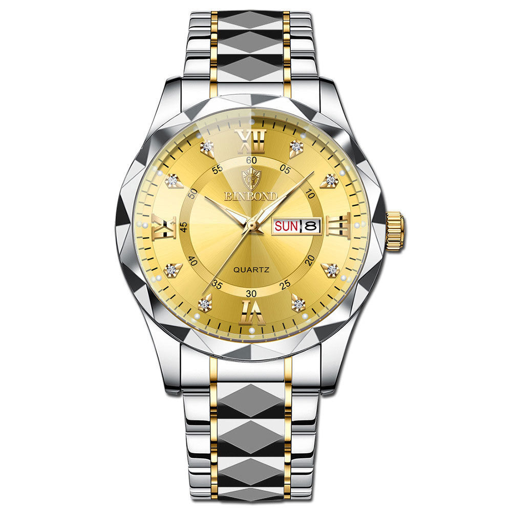Men‘s Business Fashion Rhinestone Analog Quartz Watch---Buy 2 Get Extra 15% Off & Free Shipping