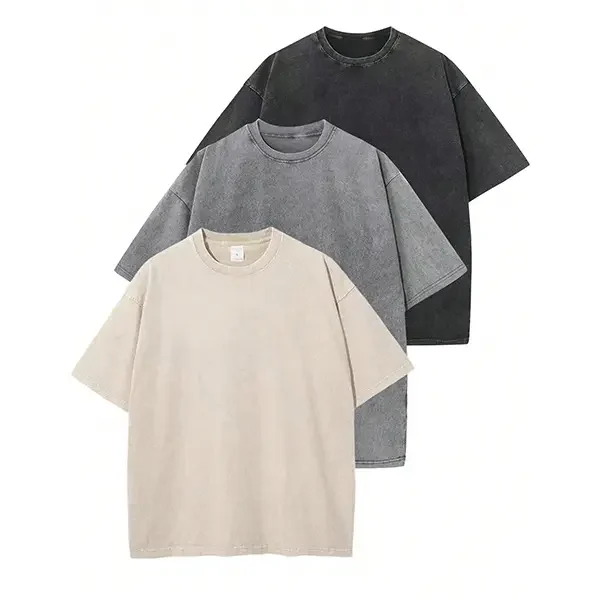 Men‘s Oversized Heavyweight T-Shirt – Acid Wash Vintage Style---Buy 4 Get Extra 40% Off & Free Shipping