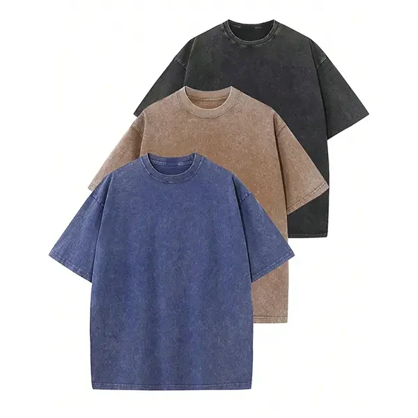 Men‘s Oversized Heavyweight T-Shirt – Acid Wash Vintage Style---Buy 4 Get Extra 40% Off & Free Shipping