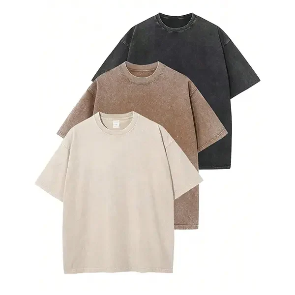 Men‘s Oversized Heavyweight T-Shirt – Acid Wash Vintage Style---Buy 4 Get Extra 40% Off & Free Shipping