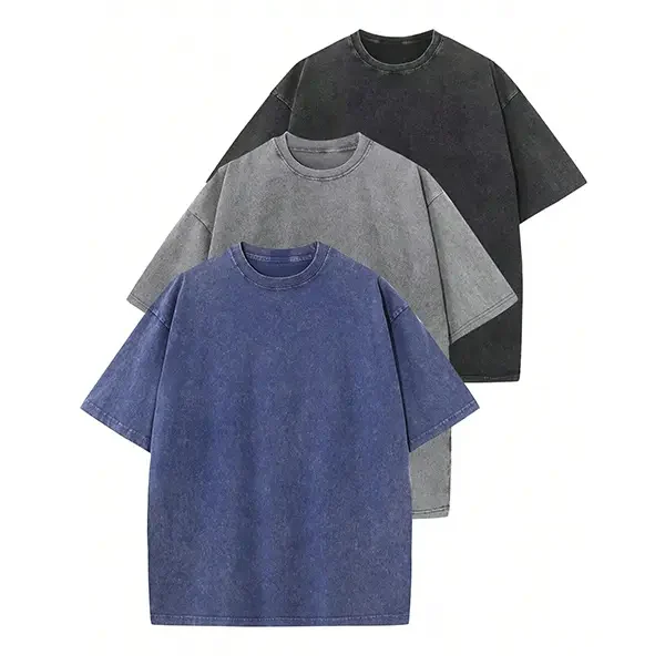 Men‘s Oversized Heavyweight T-Shirt – Acid Wash Vintage Style---Buy 4 Get Extra 40% Off & Free Shipping