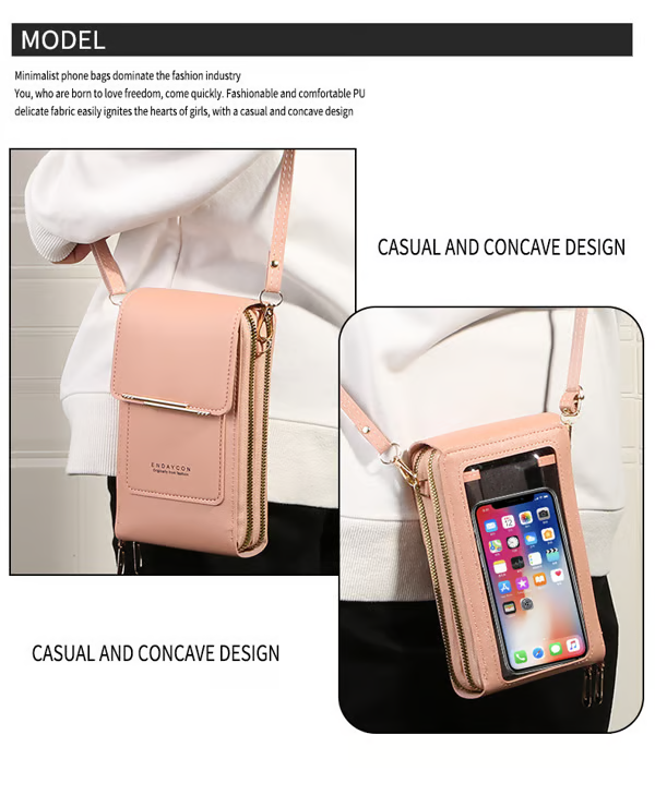 ⏰ Women's Touch Screen Messenger Bag  Smart Phone Charging, Anti-Theft & Water-Resistant ✨